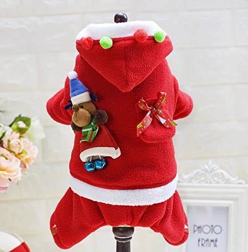 New Winter Ret Turned Into a Funny Three-dimensional Dog Christmas Clothes