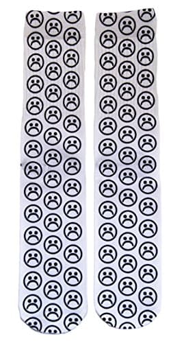 Sad Face Socks - Sad Boi Print Socks