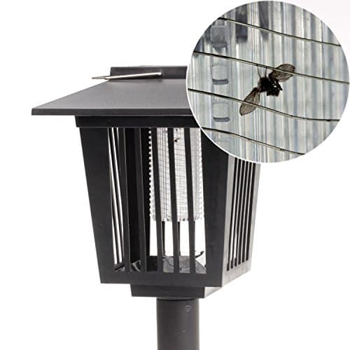 Garden Solar Powered Mosquito Zapper UV Bug Zapper Insect Killer Bug Killer for Backyard, Door Steep, Balcony, Courtyard and Camping Trip …