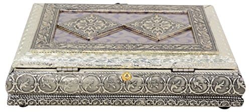 Craft Zone Dry Fruit Box, Serving Tray, Decorative Platter, Beautiful Snack Box with Meenakari Work(24 Dry Fruit Box)