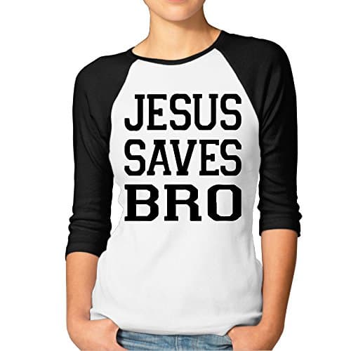 Jesus Saves Bro Christian Raglan Sleeves