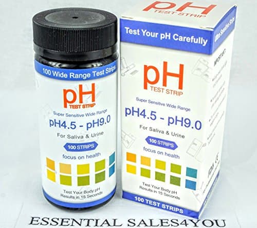 pH Strips 4.5-9 Universal Test Water Quality Swimming Pools, Hot Tub, Hydroponics, Aquarium, Kombucha, Household Drinking Water, Soil, Urine &amp; Saliva, Alkaline &amp; Diabetic Diet