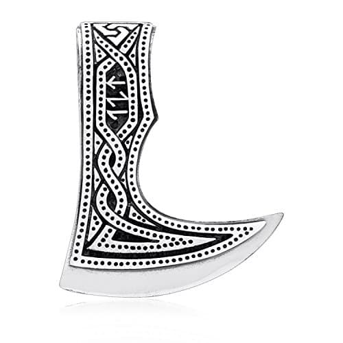 Viking Slavic Perun Axe Double Sided Legendary Amulet Pendant 925 Sterling Silver