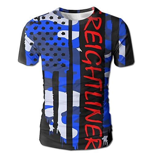 AREUStyle American Flag Freightliner Man's T-Shirt Tee.