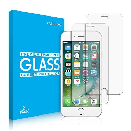 Cardking nn60 iPhone 7 Screen Protector by | [Tempered Glass][Crystal Clear][Bubble-Free]+[Protect Apple iPhone Screen]+[2 Pack]