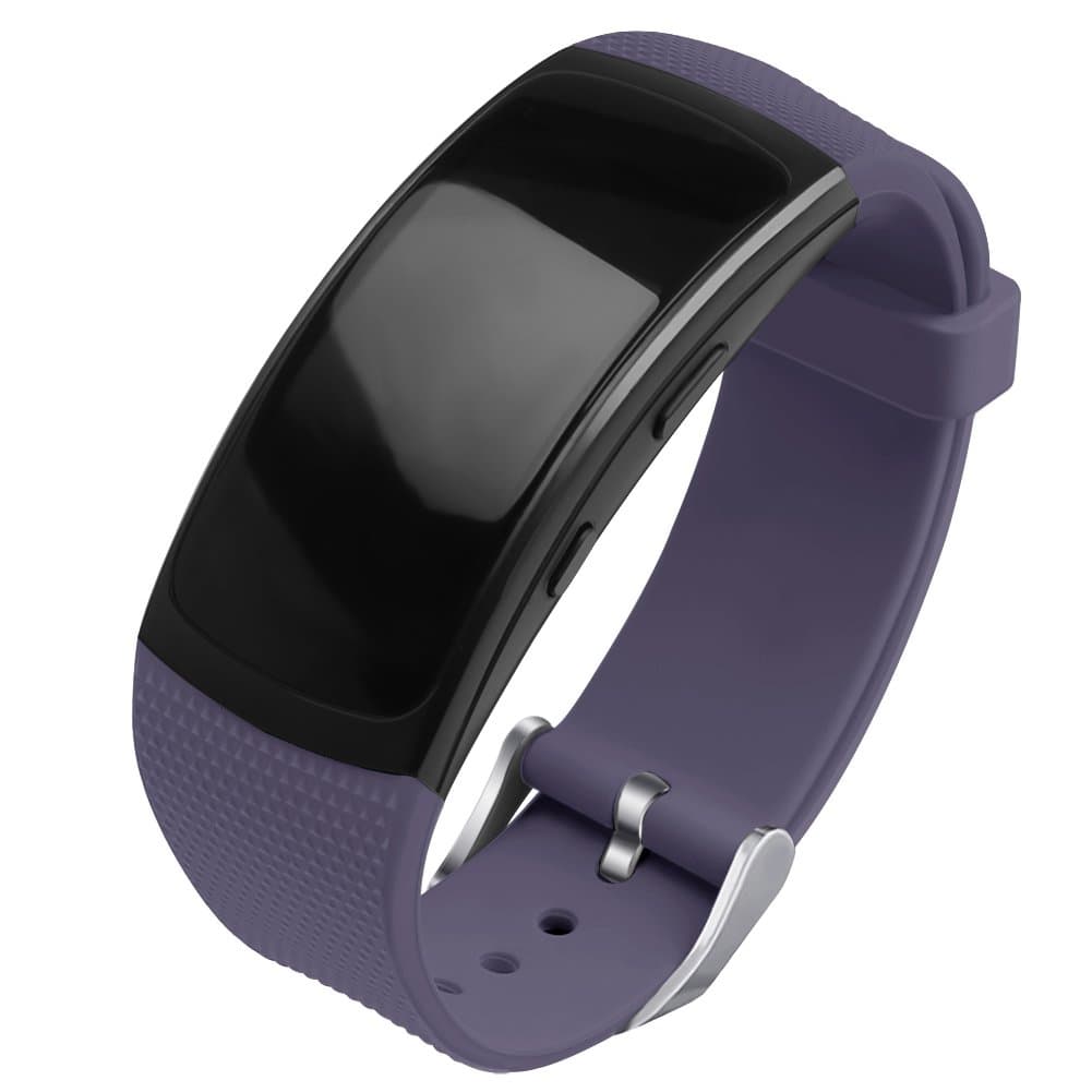 OenFoto Compatible Gear Fit2 Pro/ Fit2 Strap, Replacement Silicone Accessories Band for Samsung Gear Fit 2 Pro SM-R365/ Gear Fit2 SM-R360 Smartwatch -Gray