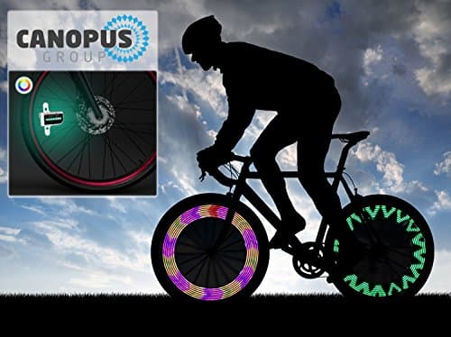 Canopus Brand Wheel LED Light, Waterproof Spoke Lights, 30 Different Pattern