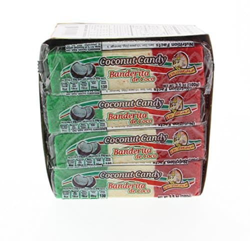 Banderita Coconut Candy - Dulce De Coco 3.5 Oz 12 Units (Pack of 1)