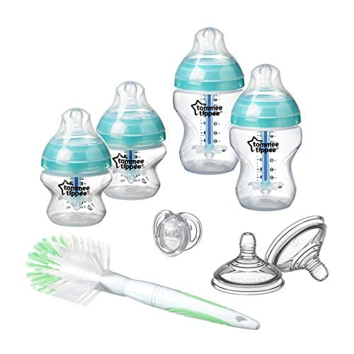 Tommee Tippee Advanced Comfort Vented Baby Bottles, 260 ml, 6 Count