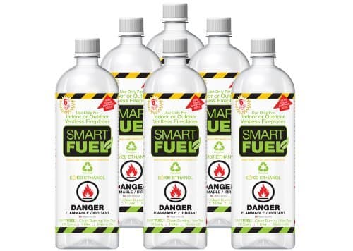 Smartfuel Pourable Liquid Bio-ethanol Fireplace Fuel 1/2 Case (6 Liters) by Lumina Products Inc.
