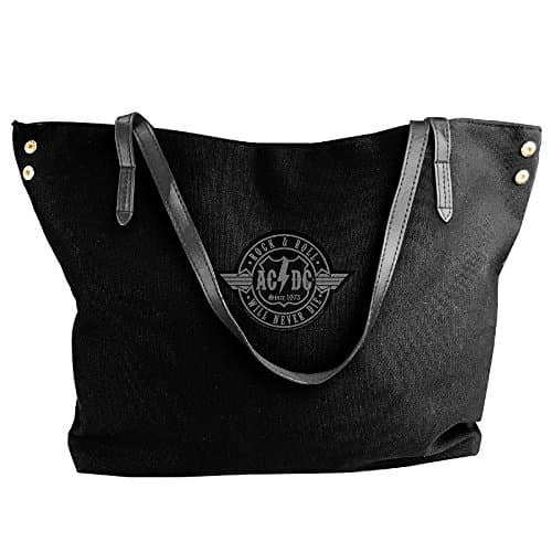 Lady's ACDC Rock &amp; Roll Will Never Die Shoulder Bags