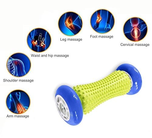 Foot Massage Roller - Muscle Roller Stick - Wrists and Forearms Exercise Roller for Plantar Fasciitis (Heel Pain)