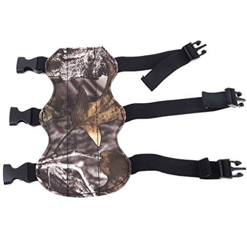 CABELA Archery Arm Guard Bow And Arrow Protective Gears 3 Straps Leather Camouflage for Hunting Shooting