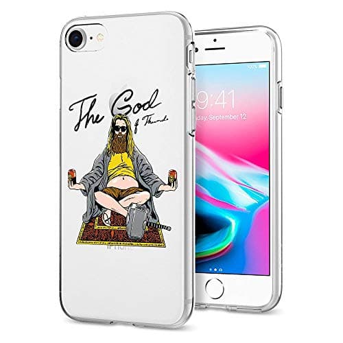 Fat Thor God of Thunder Super Hero Soft Silicone Protective Cover Case for iPhone X 7 8 6 6s Plus XS iPhone XR iPhone Xs MAX (iPhone 7 Plus iPhone 8 Plus)