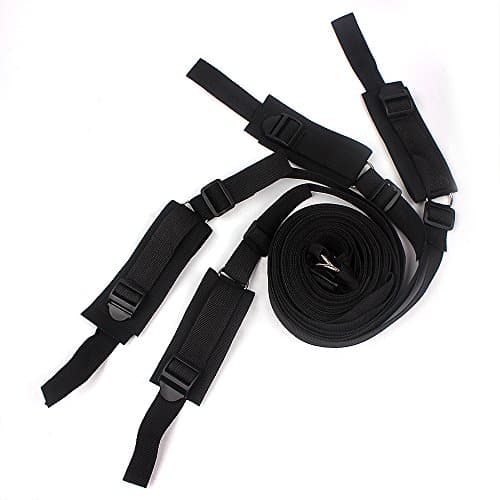 Under Bed Restraint Kits for Sport with Adjustable Straps in Black