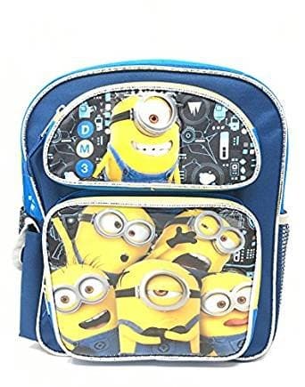Despicable Me Minions 3 DM3 12" Canvas Blue School Backpack
