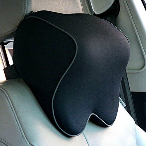Dometool UK Auto Car Seat Headrest Head Pillow Pad Memory Foam Neck Rest Support Cushion Office Chair Head Pillow