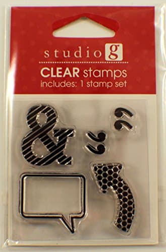 Quotes & Thought Bubble Arrow Studio G Clear Cling Rubber Stamp Set