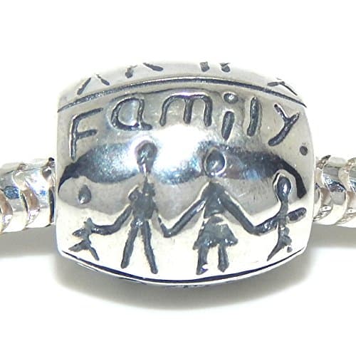 925 Sterling Silver "Family Barrel" Charm Bead