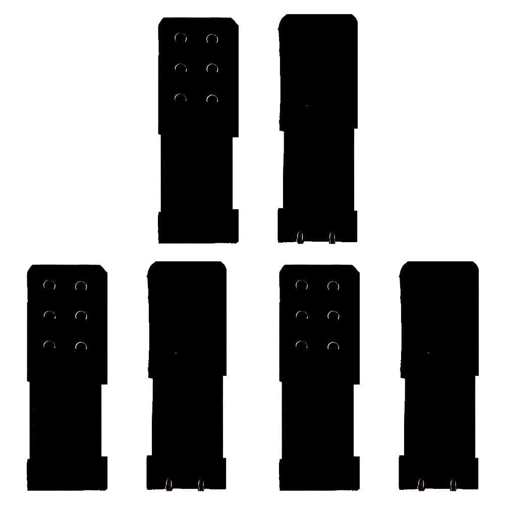 3-Pack Bra Extenders 2 Hook Soft Stretchy Bra Band Extension Straps