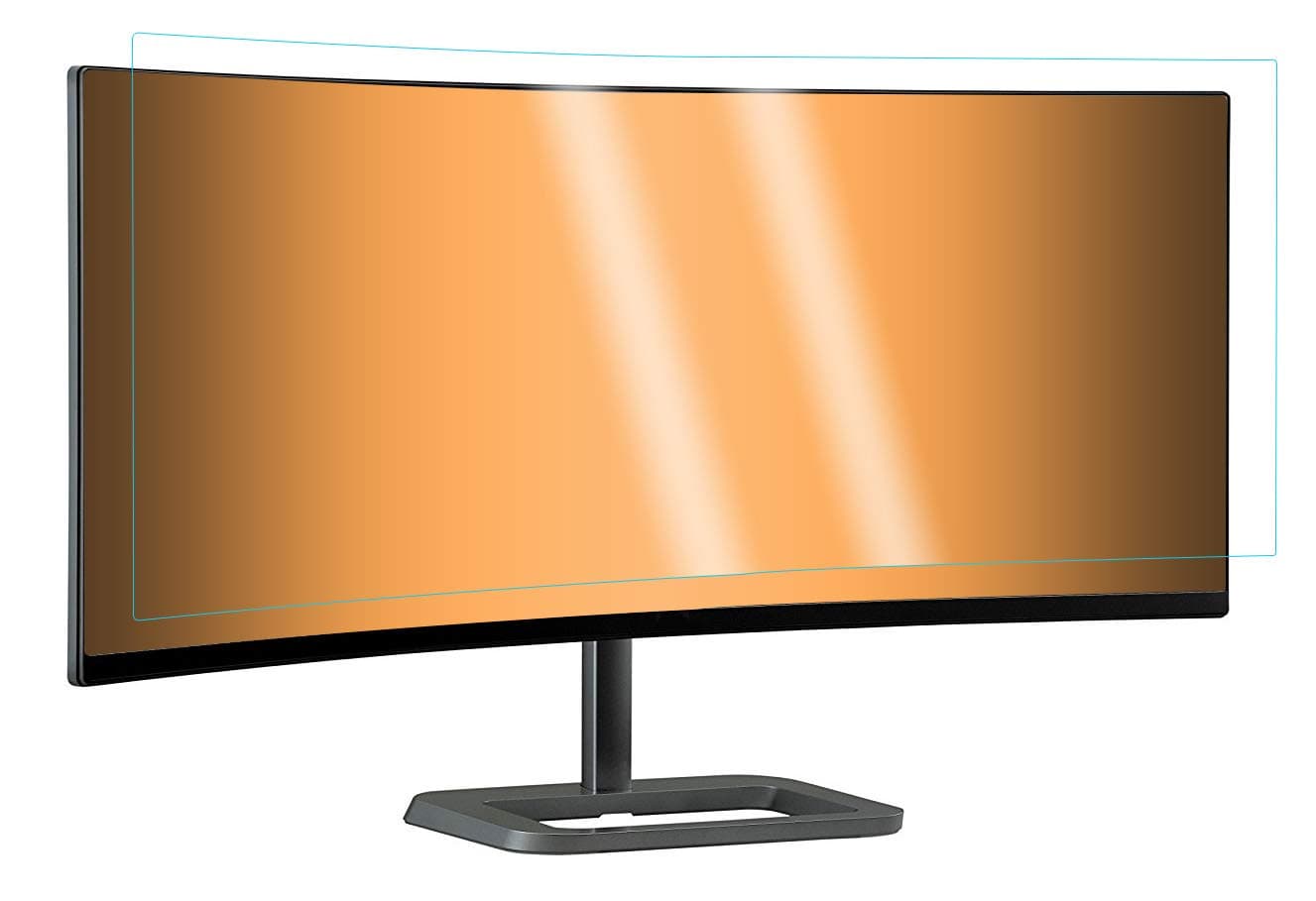 Photodon Clear, Anti-Scratch Screen Protector Compatible with LG 34UC99 / 34UC88-B 34-inch Ultra-Wide Curved Monitorwith Deluxe Screen Protector Installation and Care kit