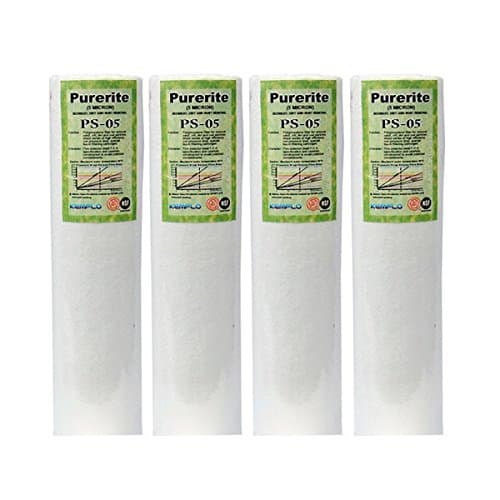 Quenchit 4 Pcs Kemflo Original Pp Spun Filter 10 Inch Cartridge For Ro Water Purifiers