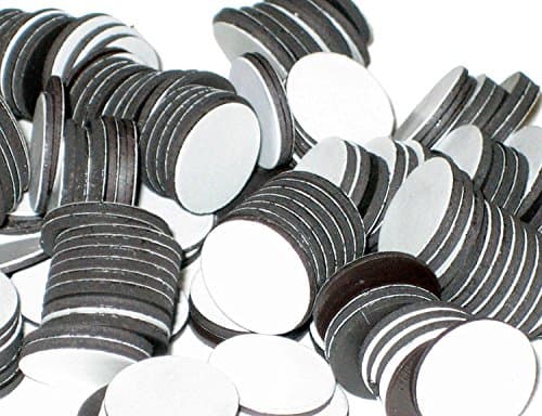 BYKES Magnets 3/4" Round Disc with Adhesive Backing - 200 Pcs