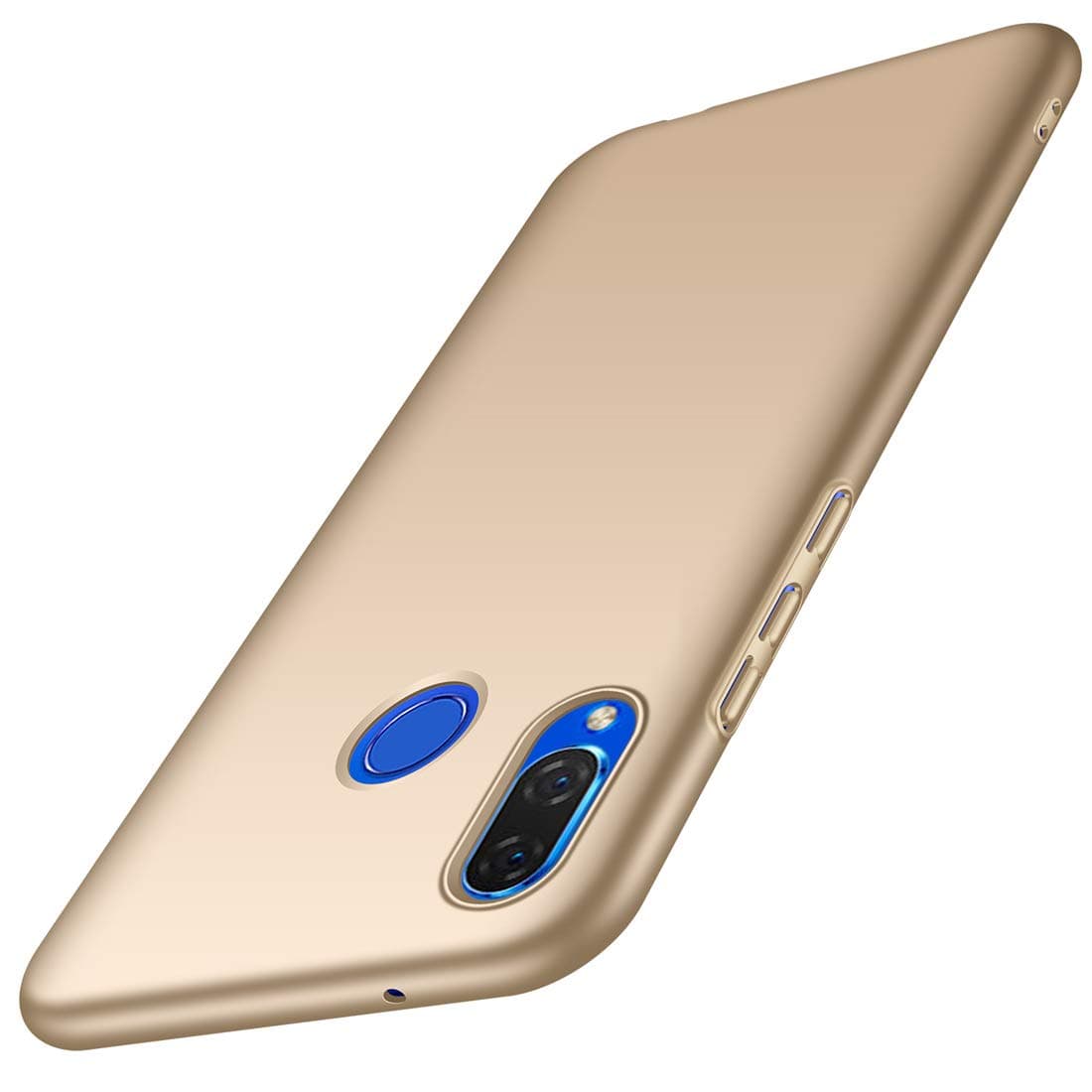 ACMBO for Huawei P Smart+ (Nova 3i) Case, [Silky Smooth Series] Ultra Thin Slim Fit [Anti-Drop] Shockproof Hard Plastic Phone Cases Cover Compatible for Huawei Nova3i, Smooth Gold