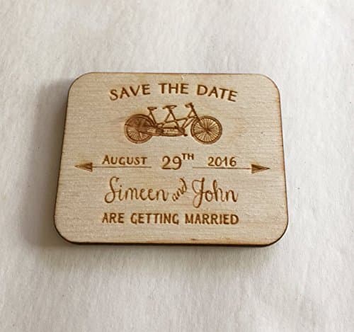 25 Vintage Bicycle Save the Date Magnets - Wedding