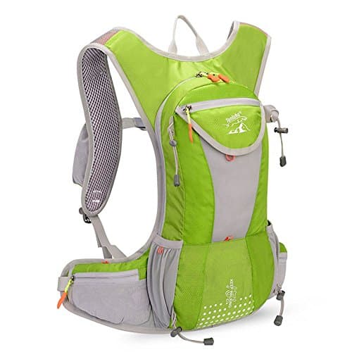 FOREAST Outdoor Hydration Pack 15L Lightweight Backpack Fits Women Men Great for Running Hiking Cycling Rucksack (Green)