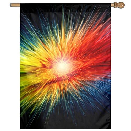 Bdna Light Splash Ranibow Garden Flag One Size Yard Flags For Holiday Party Indoor Outdoor Home Decorative