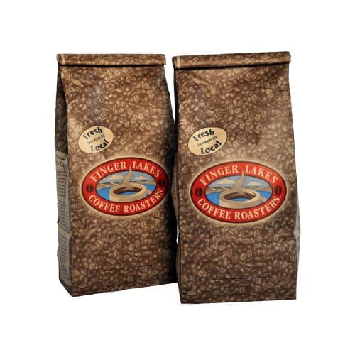 Finger Lakes Coffee Roasters, Chocolate Raspberry Cream Coffee, Whole Bean, 16-ounce bags (pack of two)