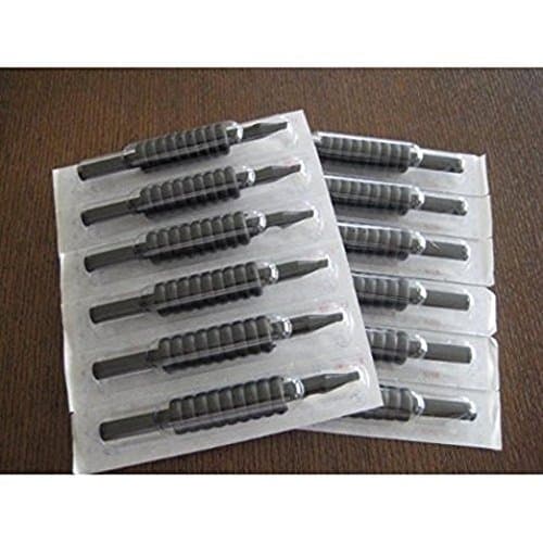 50 Sterilized Assorted Rounds/Mags/Flats Tubes with Black Rubber Grips.