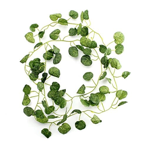 Raza 6.56ft Artificial Round Crabapple Leaf Garlands Flower Vine Home Decor Party Wedding Decoration Mariage Fake Artificial Plants