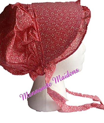 Small Amish Prairie Sun Bonnet (Cotton Candy Pink)