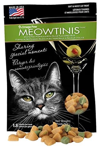 Omega Paws Meowtinis Cat Treats, Small, 3-pack