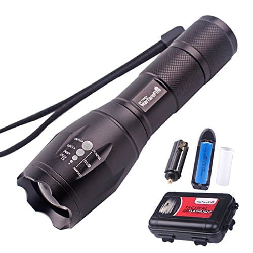 Firefighting Gear 5 Modes 1000 Lumens Tactical 18650 Zoomable Flashlight TG90 for Hiking Camping Hunting Search survial