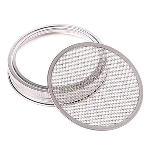 Rrunzfon 1PC Seed Sprouter Kit Sprouting Mason Jars with Stainless Steel Strainer Lids Germinator to Grow Sprouts Alfalfa Broccoli For Garden Supplies