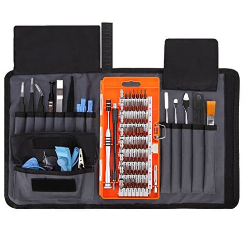 UFire Screwdriver Set Magnetic Driver Kit Repair Tool Kit 82-in-1 Precision Screwdriver Kit with Portable Bag for iPhone 8 8 Plus Cellphone Computer MacBook Game Console Tablet PC Watch