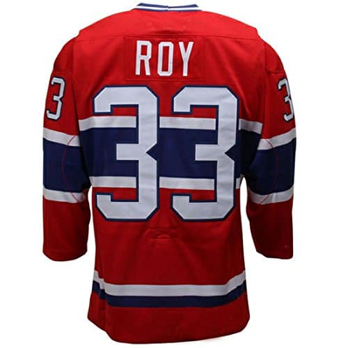 Men's Montreal Canadiens Patrick Roy #33 Mitchell &amp; Ness Red Throwback Vintage Jersey Size XXL