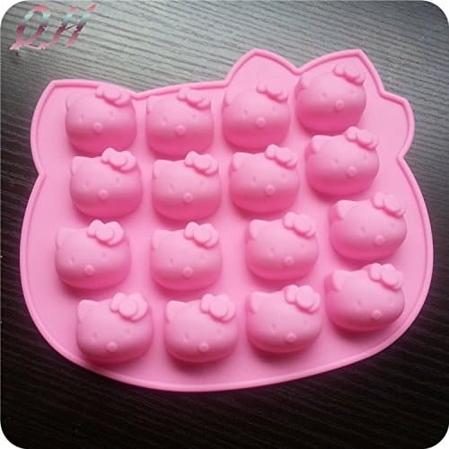 High Quality Silicone Hello Kitty Christmas lollipops mold bakeware mold Cake Mould Biscuits Mould baking chocolate ice lattice