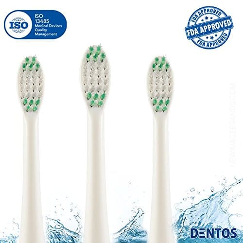 Philips Sonicare Toothbrush Replacement Heads (4-pack) Dentos Pro Sonic | Sensitive Teeth &amp; Gum Care | Plaque and Tartar Control | Dental Safe, FDA Approved Accessories