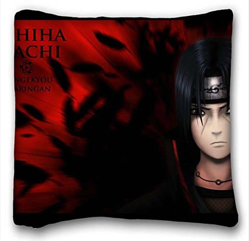 Soft Pillow Case Cover ( Anime Naruto ) Rectangle Pillowcase 16x16 inches (one side) suitable for Twin-bed PC-Yellow-13430