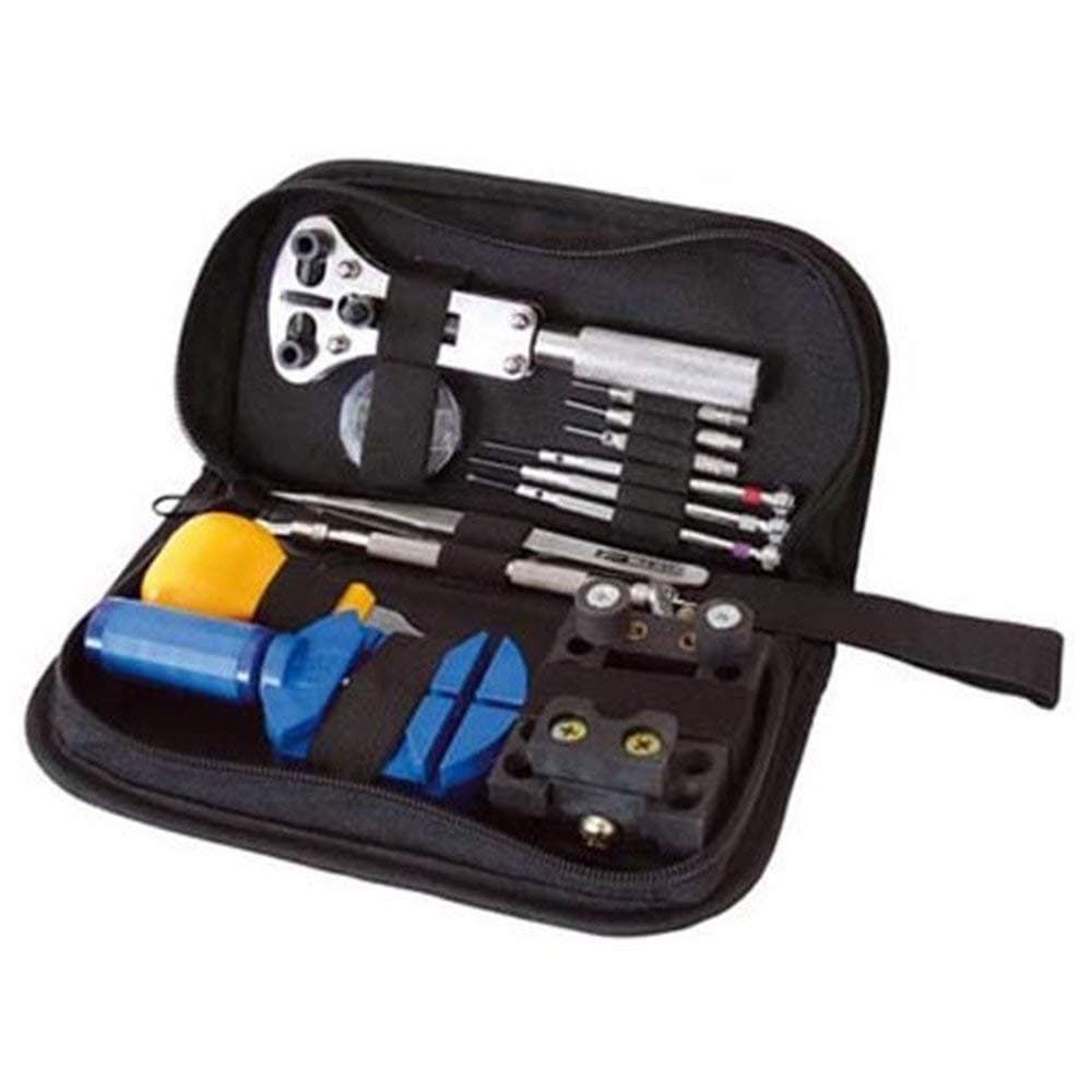 Mega watch repair tool kit including spring bars 9 mm - 25 mm
