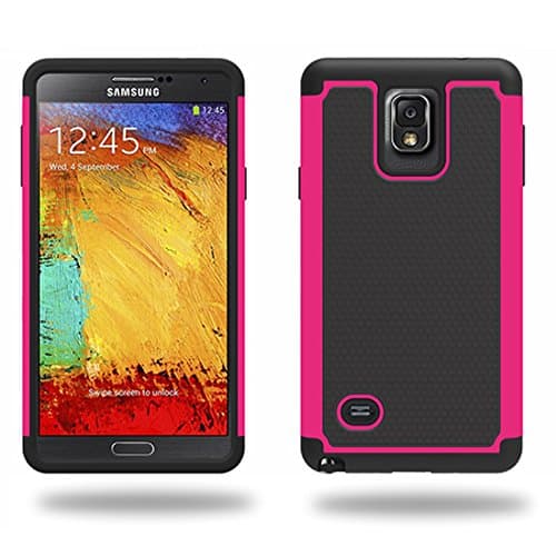 Samsung galaxy note 4 case - KAYSCASE TurtleBox Heavy Duty Cover Case for Galaxy Note 4 Smartphone Cell Phone, 2014 Version (Pink)