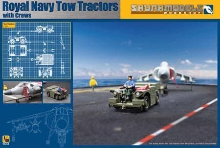 Skunk Model Workshop SW 48017?-?Model Kit Royal Navy Tow Tractors with Crews by Skunkmodel Workshop