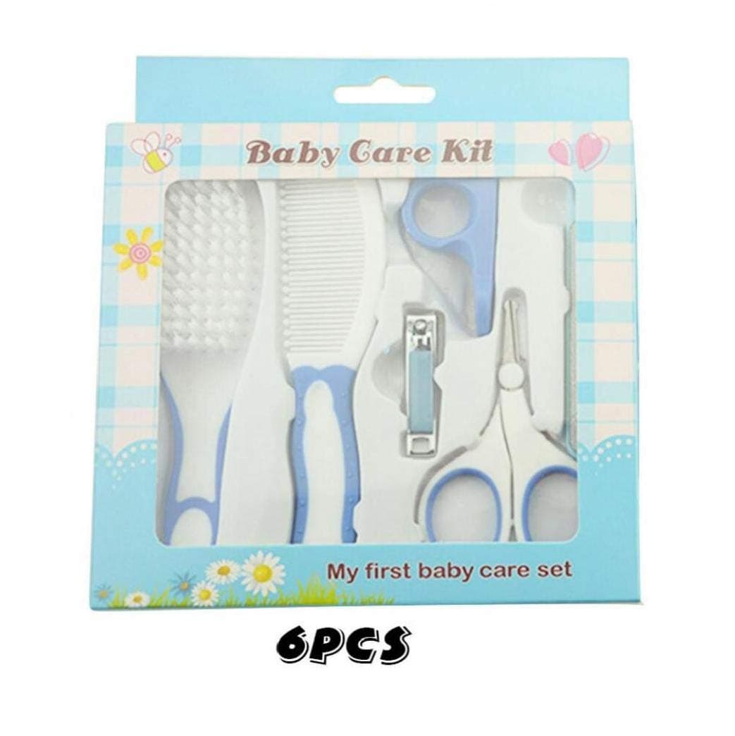 LAVALINK 1pc Newborn Care Kit Thermometer Multi-function Baby Health Hygiene Combing Brush Nail Trimmer Toiletries Set