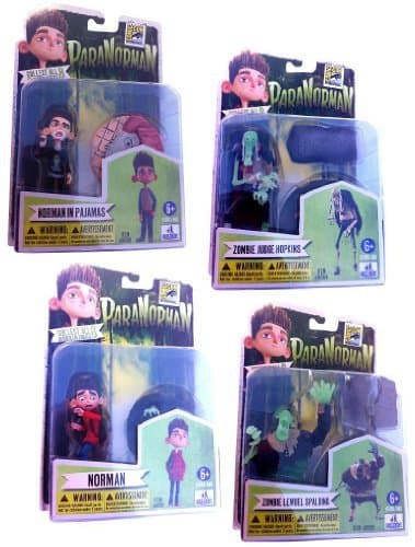 ParaNorman the Movie SDCC Comic Con Exclusive Figure Set of 4 Glow In The Dark