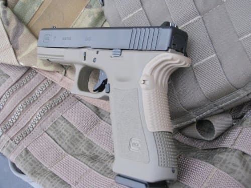 Grip Force (Dark Earth) New Gen 1 2 3 Glock Beavertail Adapter 17, 19, 22, 23, 24, 31, 32, 34, 35, 37, 38