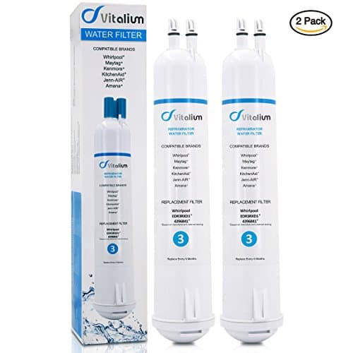 4396841 4396710 Water Filter 3, Replacement for Pur Water Filter 4396841 Kenmore Refrigerator Water Filter 9030 9083 EDR3RXD1(2 Packs)